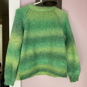 Green knitted pullover from Cotton Candy LA